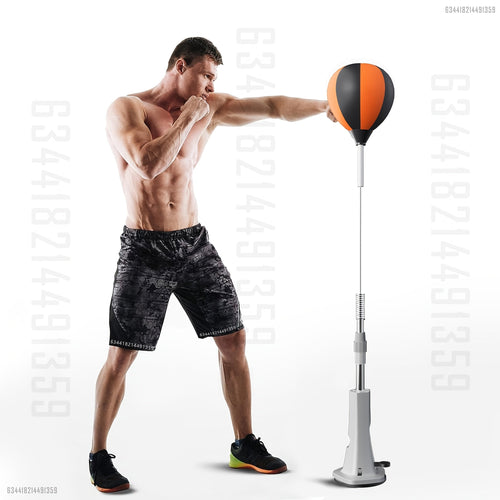 Inflatable Boxing Reflex Bag Adjustable Height Training-1