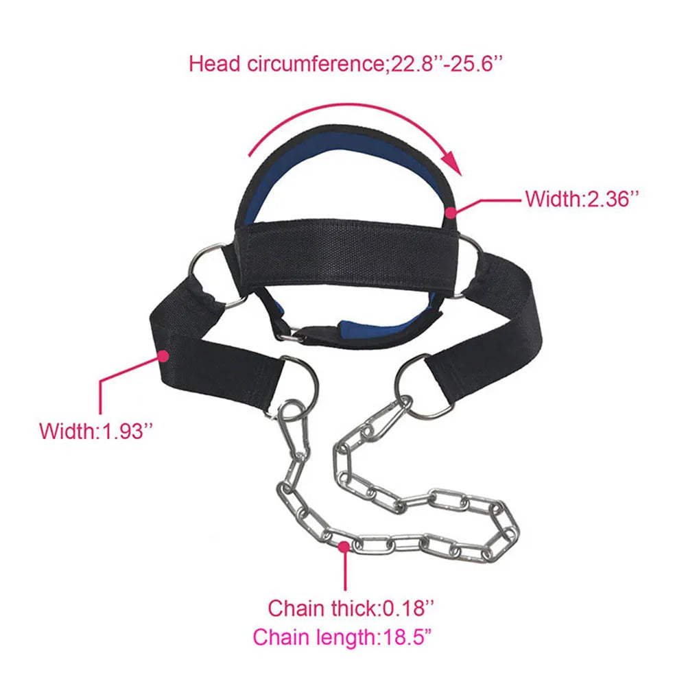 Head and Neck Training Harness - Adjustable Strap for Gym Fitness-2